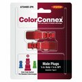 Colorconnex AIR PLUG 1/4 in. MNPT, 2PK A73440D-2PK